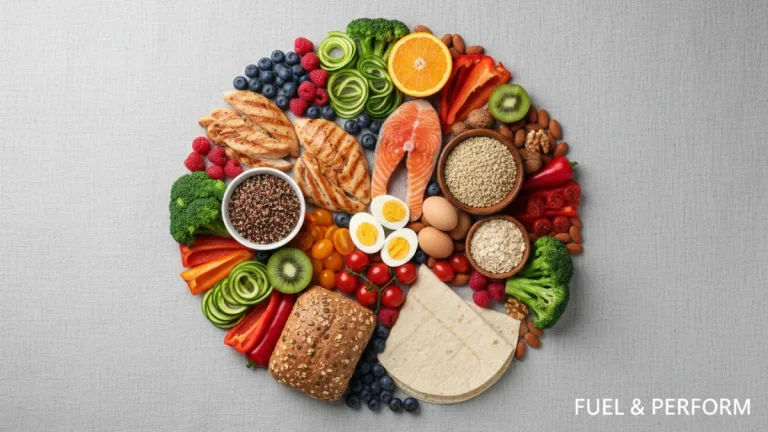 Balanced diet for peak athletic performance and workout efficiency