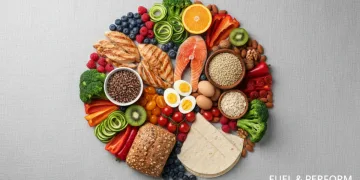 Balanced diet for peak athletic performance and workout efficiency