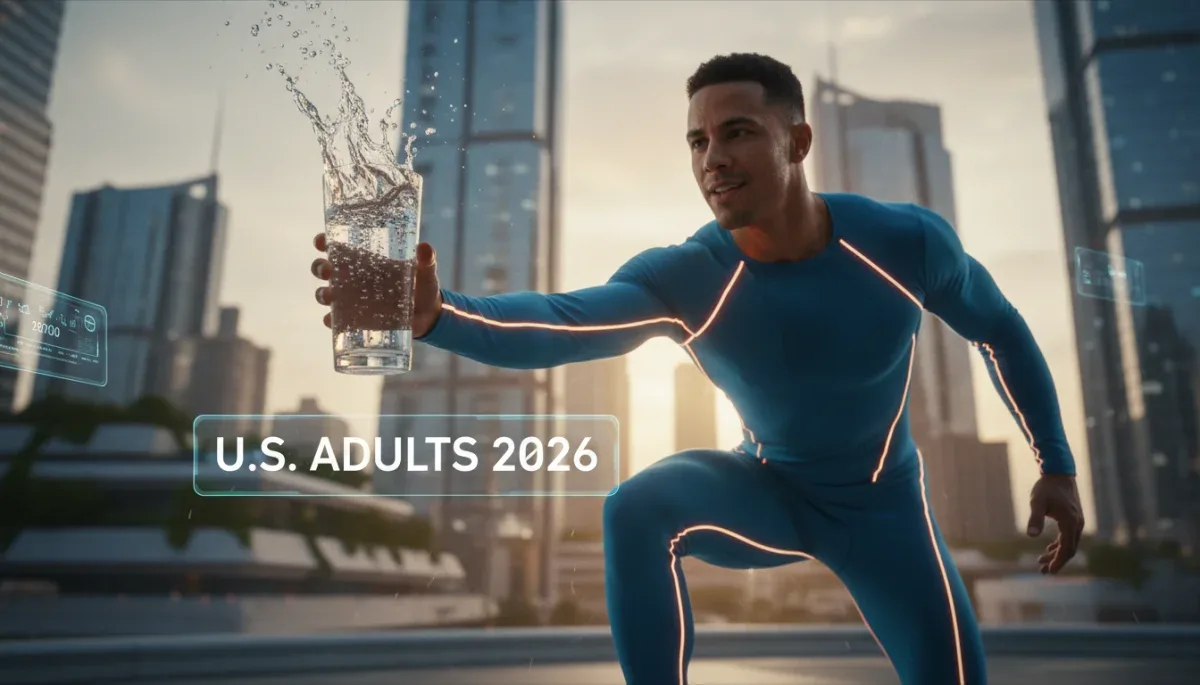 Athlete rehydrating with water after intense workout for peak performance