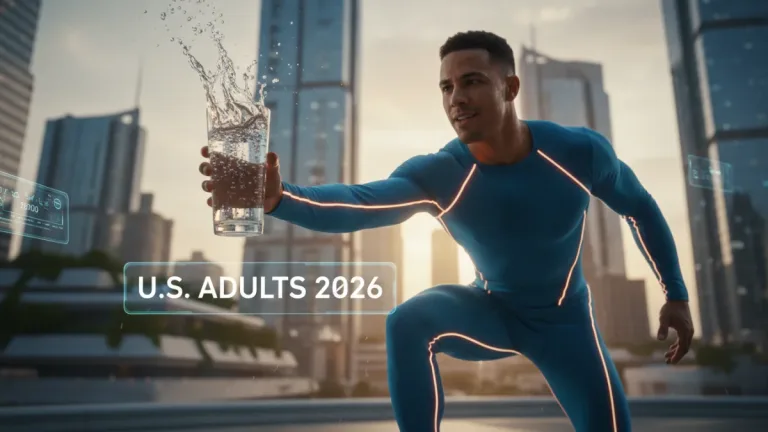 Athlete rehydrating with water after intense workout for peak performance