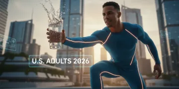 Athlete rehydrating with water after intense workout for peak performance