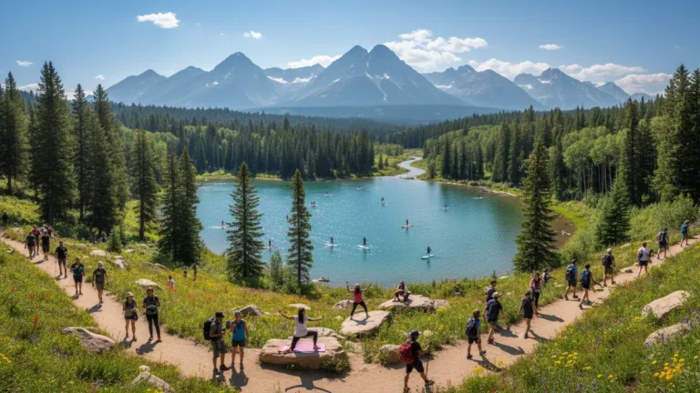 Diverse outdoor activities in a vibrant U.S. National Park, 2026