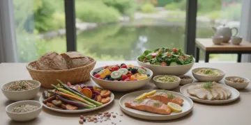 Colorful healthy meal illustrating the link between gut health and mental well-being for US consumers.