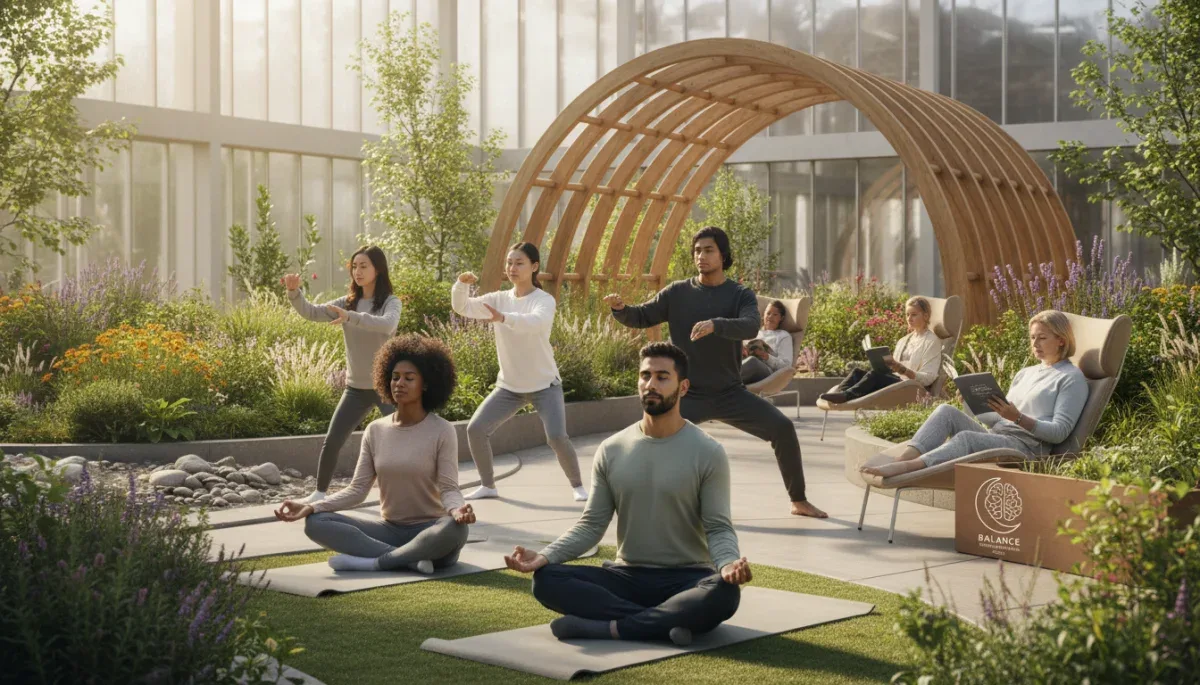 Diverse US adults practicing wellness, benefiting from good sleep hygiene.