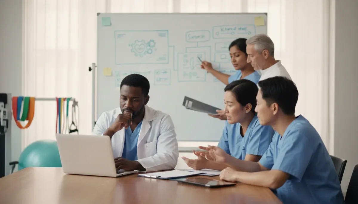 Mental health professionals collaborating to address therapist shortage