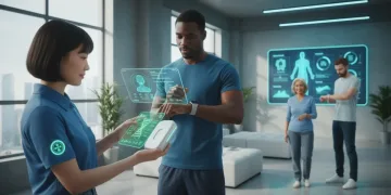 Futuristic health monitoring devices and personalized wellness technology in 2026