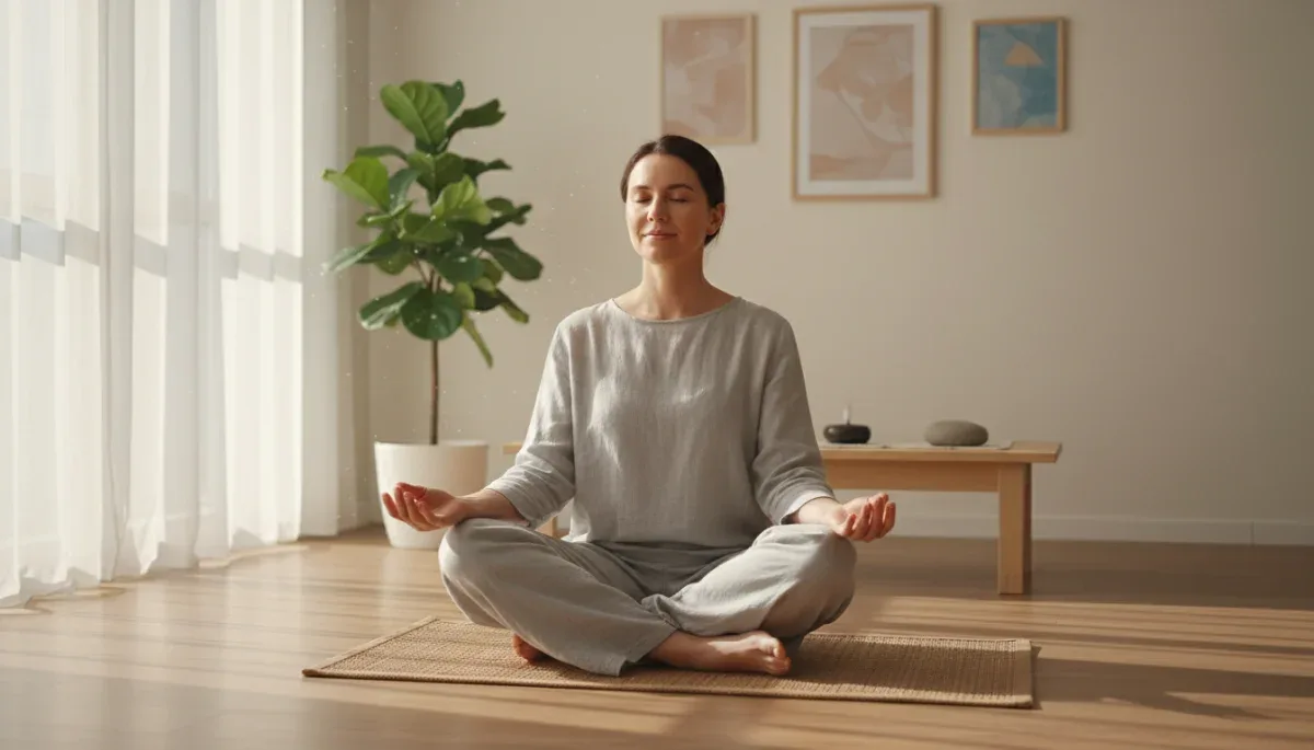Person meditating for mental clarity and emotional regulation