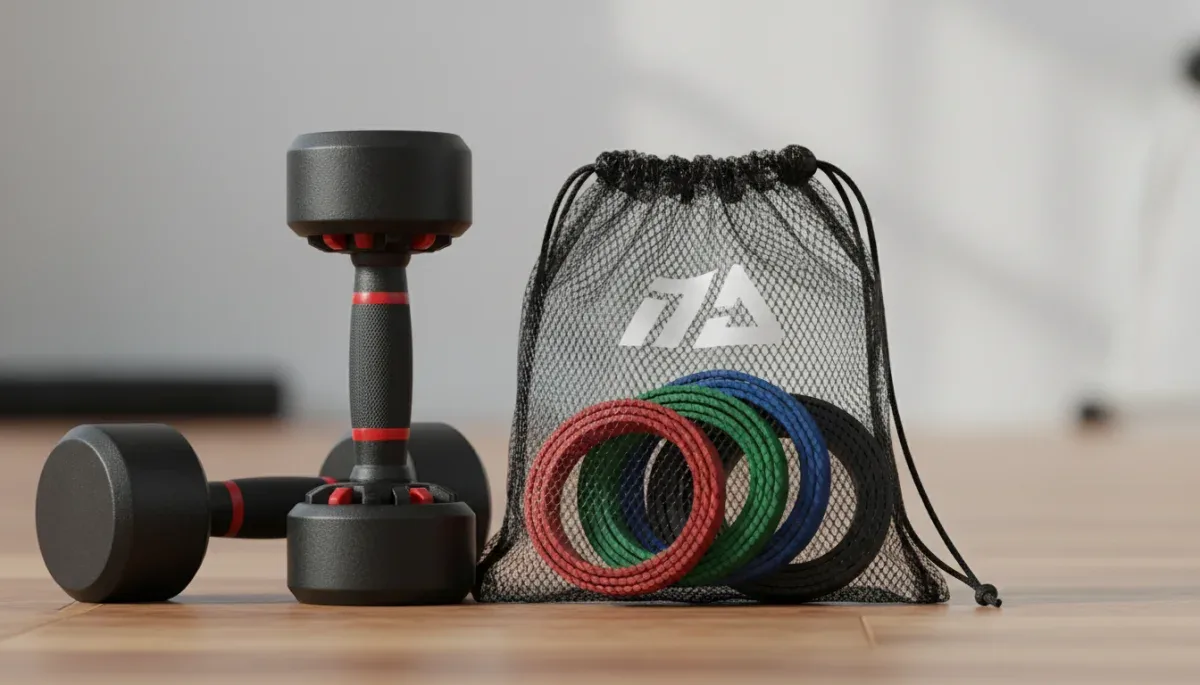 Versatile resistance band set for home workouts