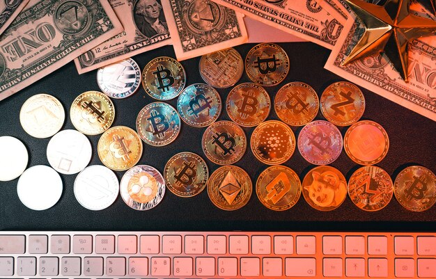 A visual representation of different cryptocurrency accounting methods (FIFO, LIFO, Specific Identification) depicted as varying paths leading to a tax form, illustrating the impact of each method on tax outcomes.