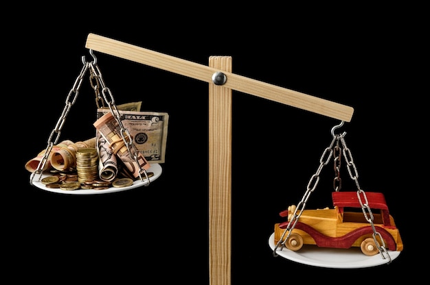 A visual representation of tax-loss harvesting, depicting a seesaw balancing capital gains and losses, with a hand strategically adjusting the balance to minimize tax liability. The image has a clean, modern design.