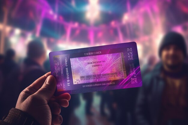 A mockup of a credit card rewards interface showing options to redeem points for concert tickets or event experiences.