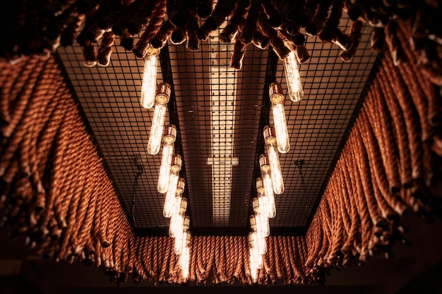 A close-up shot of a Broadway stage being set up for a new show, focusing on the intricate details of the stage design and lighting.