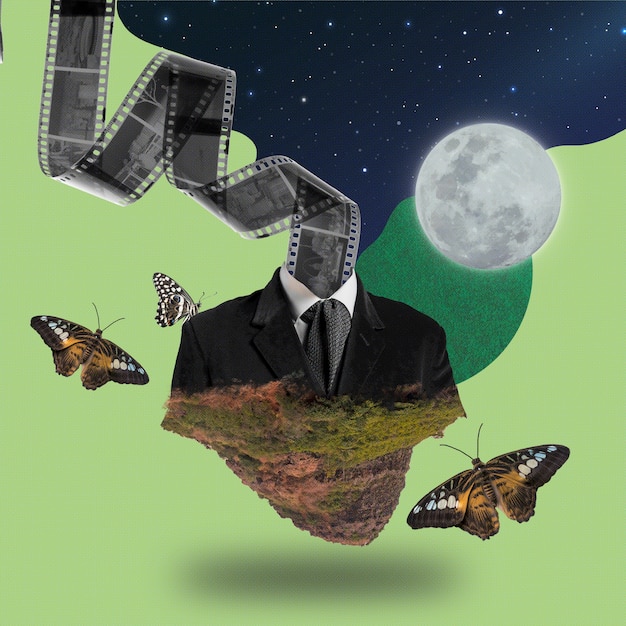 A collage featuring stills from various independent animated films, each showcasing unique animation styles such as stop-motion, hand-drawn art, and experimental CGI. Each still captures emotionally evocative scenes.