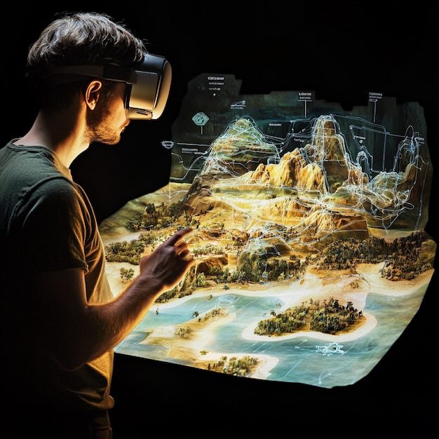 A screen capture showing a VR travel experience, depicting a user exploring a historical landmark in a virtual environment, highlighting the realism and detail of the simulation.